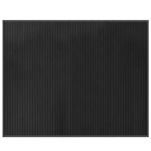 Négyszögletű szürke bambusz szőnyeg 80 x 100 cm
