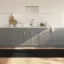 Négyszögletű fekete bambusz szőnyeg 80 x 400 cm