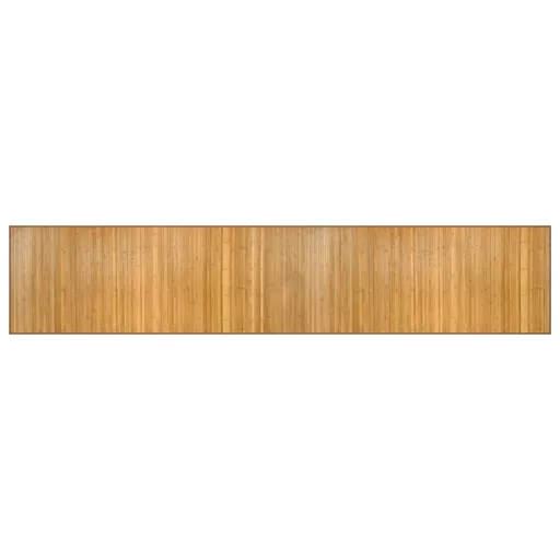 Négyszögletű természetes bambusz szőnyeg 80 x 400 cm