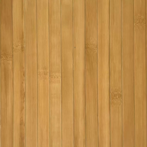 Négyszögletű természetes bambusz szőnyeg 80 x 400 cm