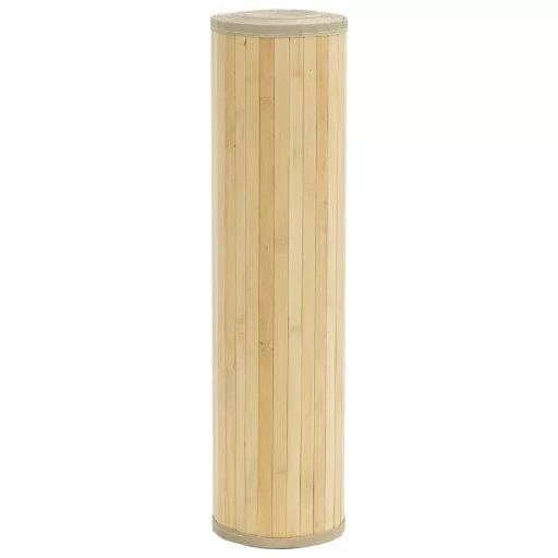 Négyszögletű világos természetes bambusz szőnyeg 80x 400 cm