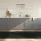 Négyszögletű szürke bambusz szőnyeg 100 x 300 cm