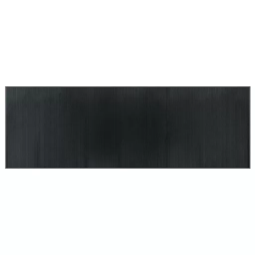 Négyszögletű szürke bambusz szőnyeg 100 x 300 cm