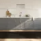 Négyszögletű sötétbarna bambusz szőnyeg 100 x 300 cm