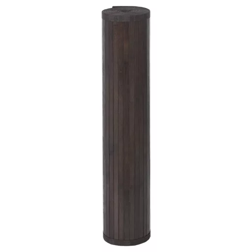 Négyszögletű sötétbarna bambusz szőnyeg 100 x 400 cm
