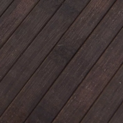 Négyszögletű sötétbarna bambusz szőnyeg 100 x 1000 cm