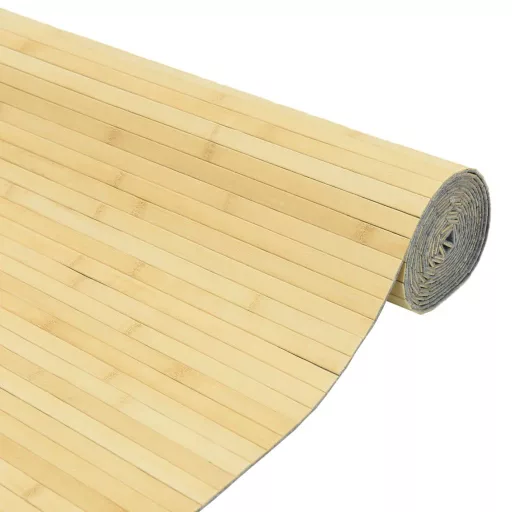 Világos természetes bambusz térelválasztó szélessége 800 cm magassága 165 cm