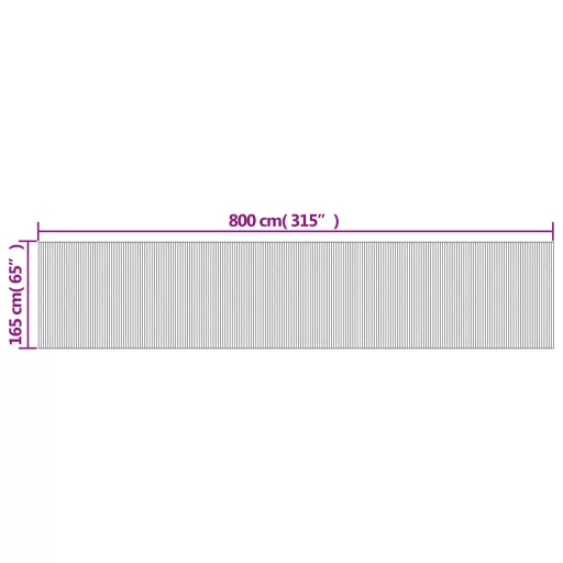 Szürke bambusz térelválasztó szélessége 800 cm magassága 165 cm