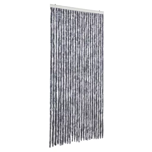 Ezüst zsenília rovarfüggöny 100 x 230 cm