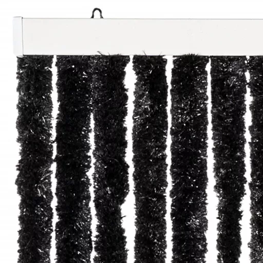 Antracitszürke zsenília rovarfüggöny 100 x 230 cm