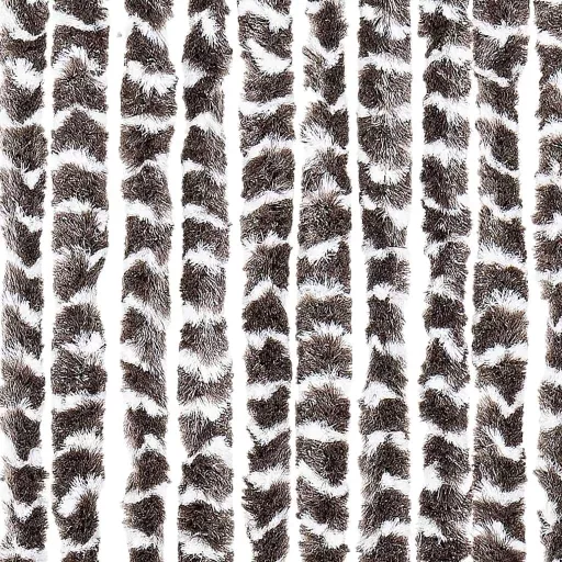 Bézs és barna zsenília rovarfüggöny 56 x 200 cm