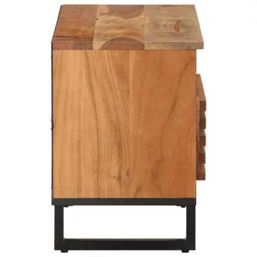 Tömör akácfa TV-szekrény 80 x 34 x 46 cm