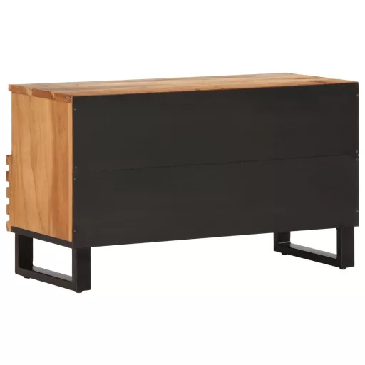 Tömör akácfa TV-szekrény 80 x 34 x 46 cm
