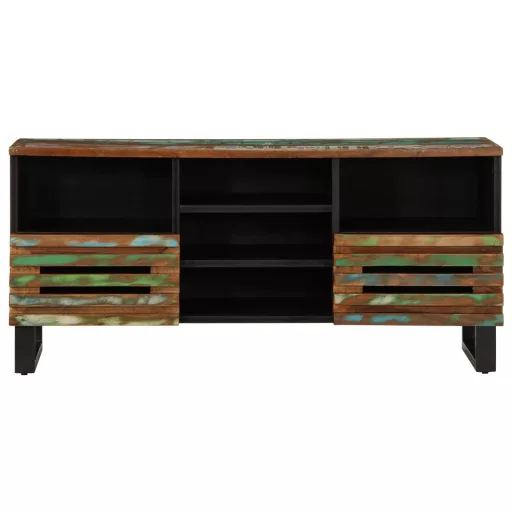 Tömör akácfa TV-szekrény 100 x 34 x 46 cm