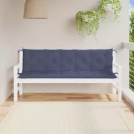   2 db tengerészkék oxford szövet kerti padpárna 180 x 50 x 7 cm