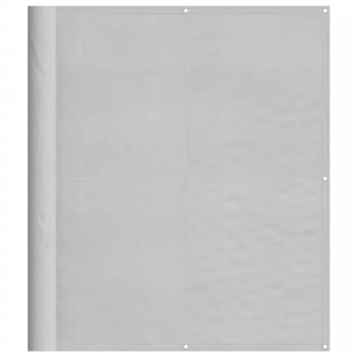 Világosszürke 100% oxford poliészter erkélyparaván 120 x 600 cm