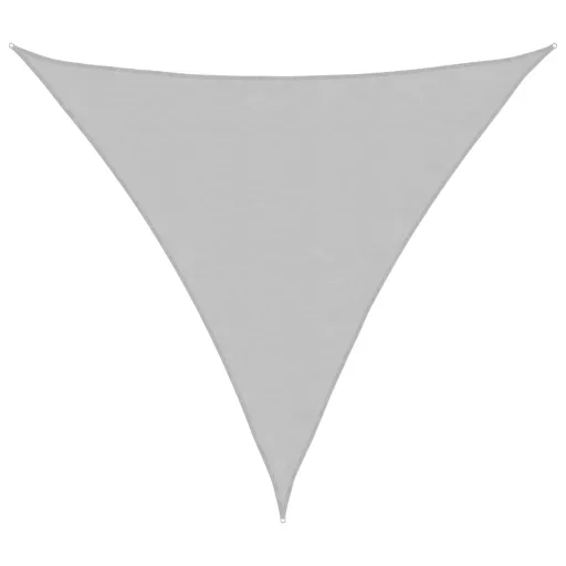 Szürke 100% poliészter oxford szövet napvitorla 4,5x4,5x4,5 m