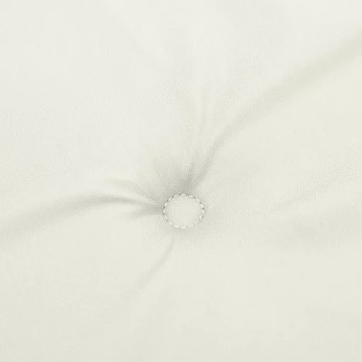 6 db melange krémszínű szövet háttámlás székpárna 100x50x4 cm