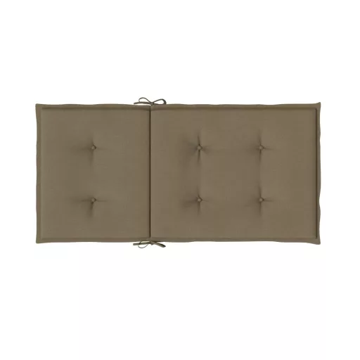 4 db melange tópszínű szövet háttámlás székpárna 100x50x4 cm