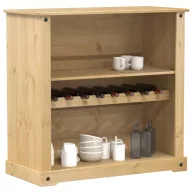   Corona tömör fenyőfa bortároló szekrény 107,5x51x105,5 cm