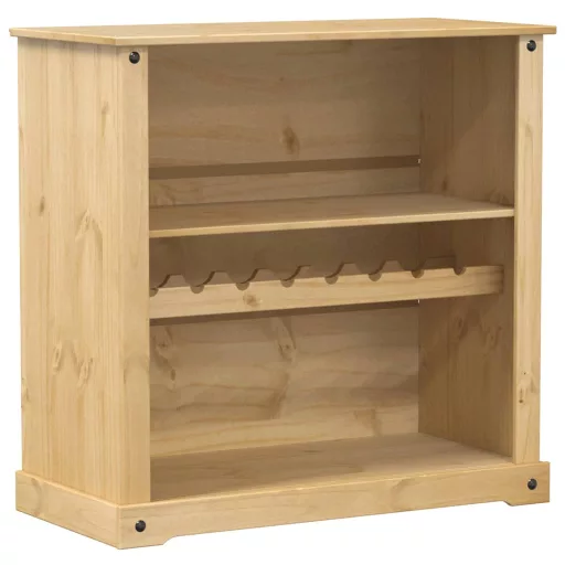 Corona tömör fenyőfa bortároló szekrény 107,5x51x105,5 cm