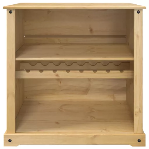 Corona tömör fenyőfa bortároló szekrény 107,5x51x105,5 cm