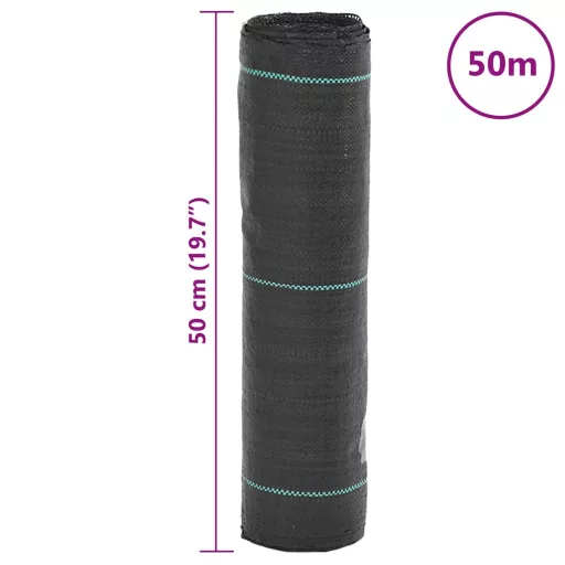 Fekete gyomfólia 0,5 x 50 m PP