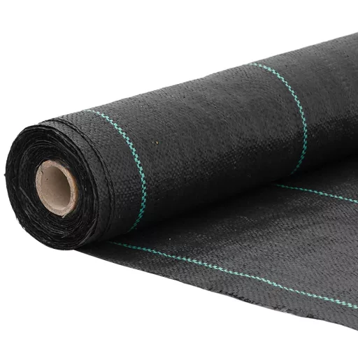 Fekete PP talajtakaró membrán 0,5x150 m