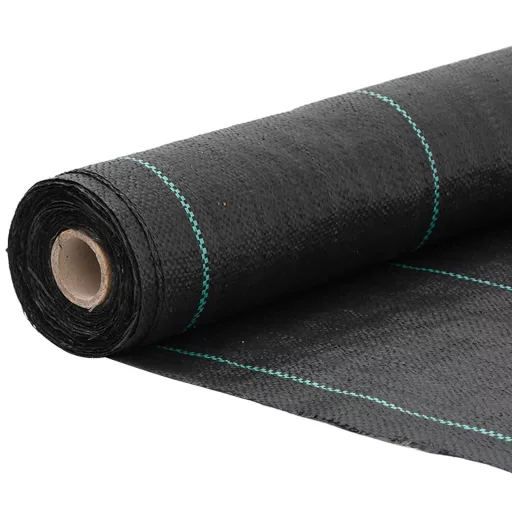 Fekete PP talajtakaró membrán 1,5x10 m