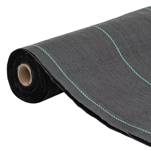 Fekete PP talajtakaró membrán 1,5x10 m