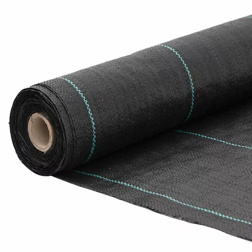 Fekete PP talajtakaró membrán 1,5x25 m