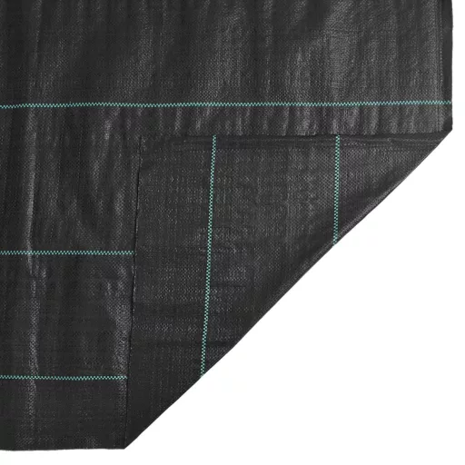 Fekete PP talajtakaró membrán 2x25 m