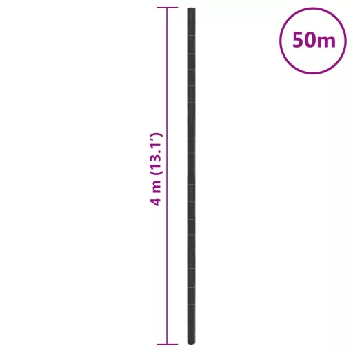 Fekete PP talajtakaró membrán 4x50 m