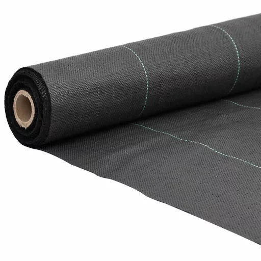 Fekete PP talajtakaró membrán 1x150 m