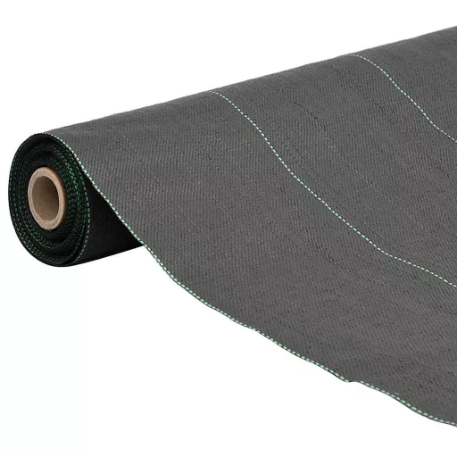 Fekete PP talajtakaró membrán 1,5x50 m