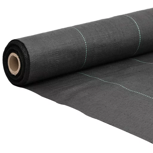 Fekete PP talajtakaró membrán 4x50 m