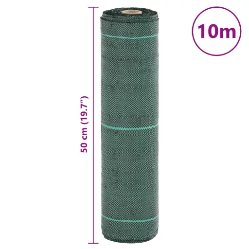 Zöld PP talajtakaró membrán 0,5x10 m