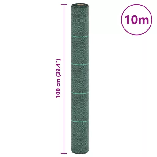 Zöld PP talajtakaró membrán 1x10 m