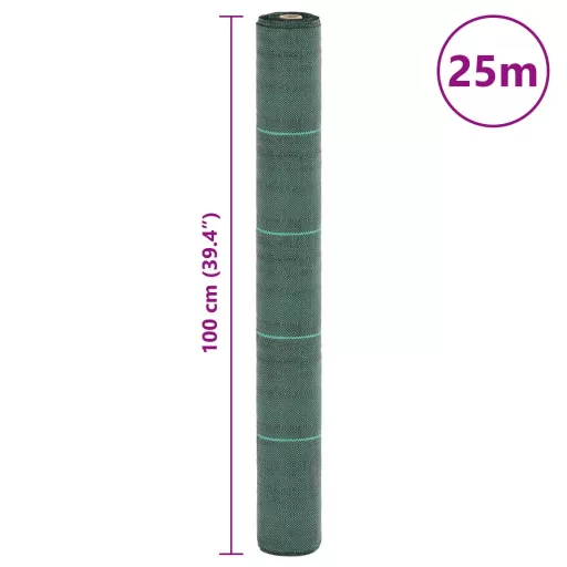 Zöld PP talajtakaró membrán 1x25 m