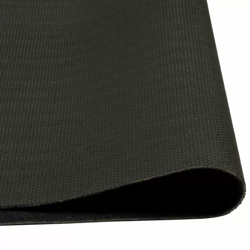 Fekete mosható csészemintás bársony konyhaszőnyeg 60x180 cm
