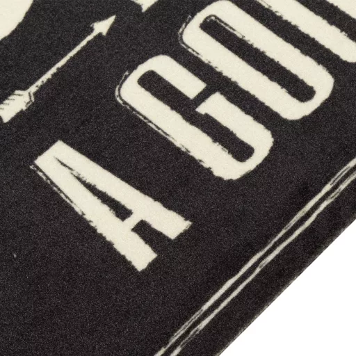 Kávé feliratos mosható bársony konyhaszőnyeg 60 x 300 cm