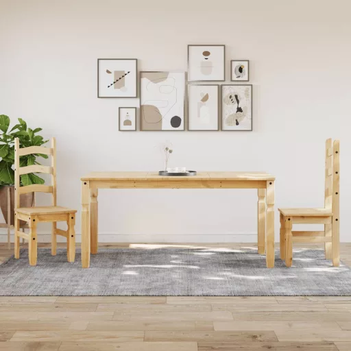 Corona tömör fenyőfa ebédlőasztal 160 x 80 x 75 cm