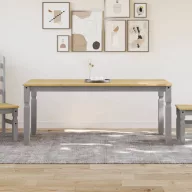   Corona szürke tömör fenyőfa ebédlőasztal 180 x 90 x 75 cm