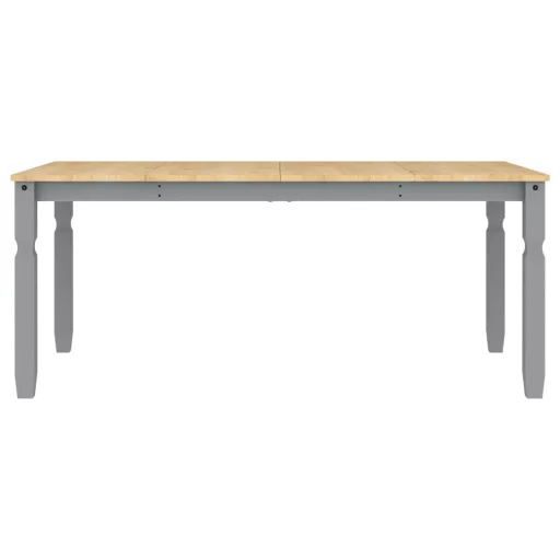 Corona szürke tömör fenyőfa ebédlőasztal 180 x 90 x 75 cm
