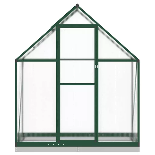 Zöld alumínium melegház alapvázzal 169 x 58 x 202 cm