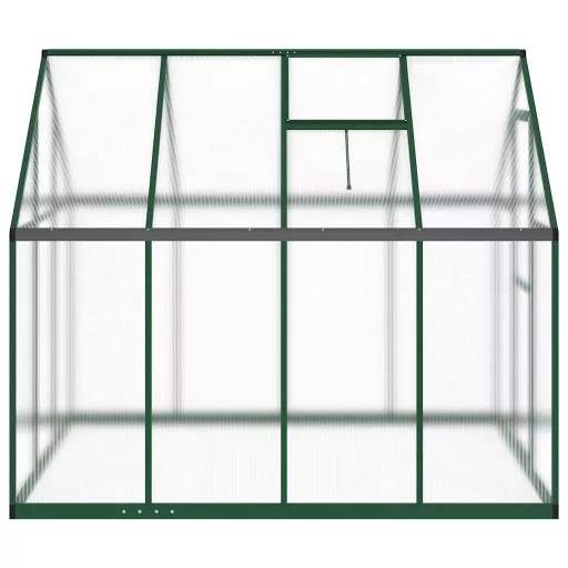 Zöld alumínium melegház alapvázzal 224 x 169 x 195 cm