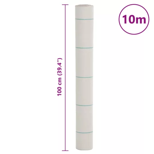 Fehér PP talajtakaró membrán 1x10 m