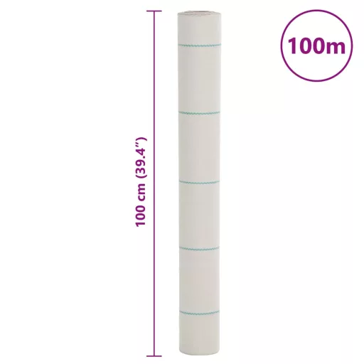 Fehér PP talajtakaró membrán 1 x 100 m