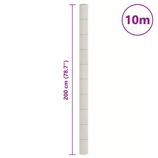Fehér PP talajtakaró membrán 2x10 m