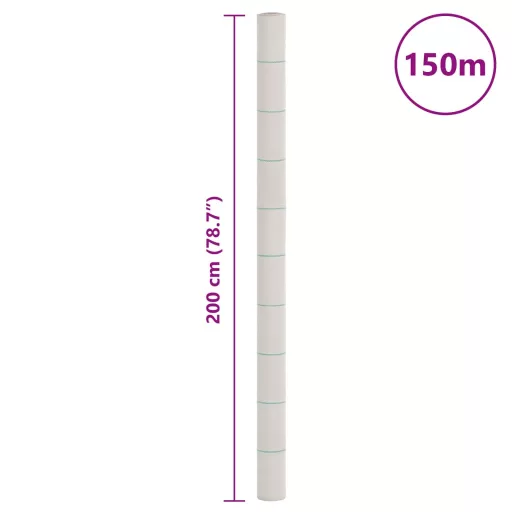 Fehér PP talajtakaró membrán 2x150 m